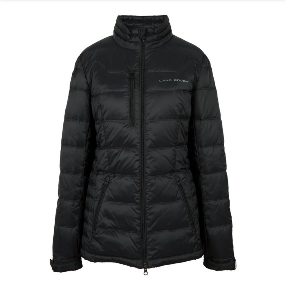 Land Rover Women’s Down Filled Puffer Jacket - Black, US 8 Insulated Winter Coat